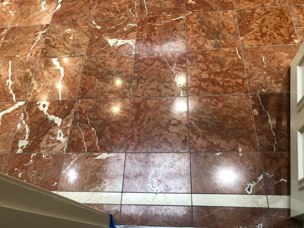 Red Marble Floor polishing Melbourne
